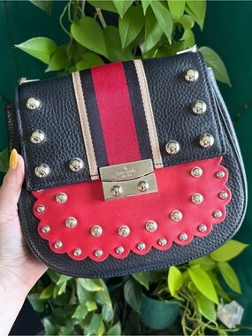 kate spade Madison Stewart Street Studded Byrdie Bag 🖤❤️